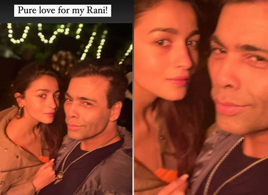 When Karan Johar met 'Rocky And Rani' aka Ranveer Singh & Alia Bhatt in  London